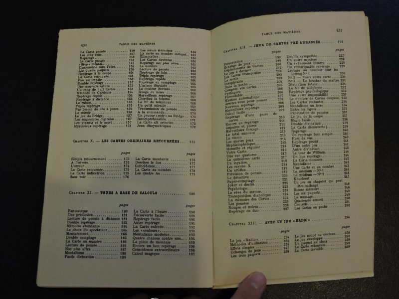 PAYOT Encyclopédie des tours de cartes Jean Hugard Edition 1970
