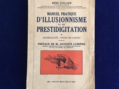 Manuel pratique d'illusionnisme et de prestidigitation de Rémi Cellier (1948)