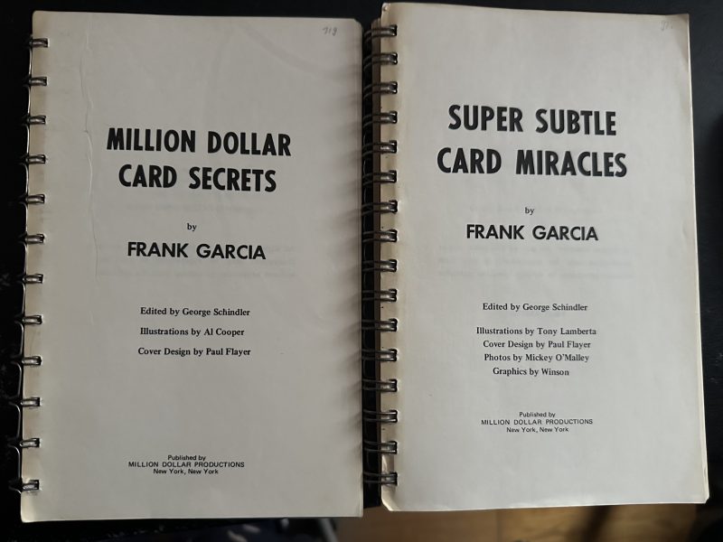 je vend : Super Subtle Card Miracles et Million Dollard Card Secrets